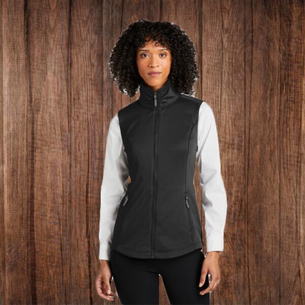 L906 Ladies' Collective Smooth Fleece Vest Thumbnail